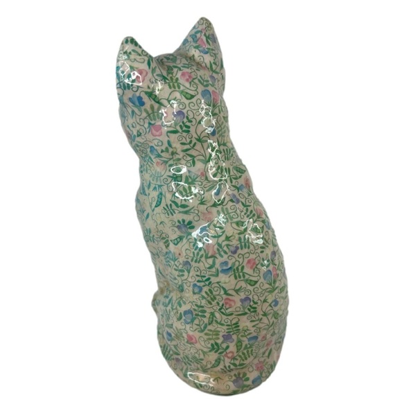 Vintage Decoupage Ceramic Cat LE Products - Picture 4 of 9